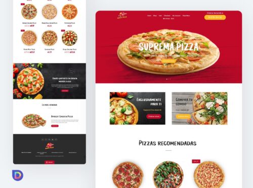 Plantilla Divi para Pizzerías – Crea Tu Propia Pizza Online con WooCommerce