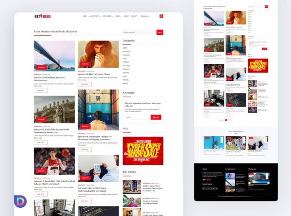 Plantillas Divi para Revistas Digitales – Diseño Profesional