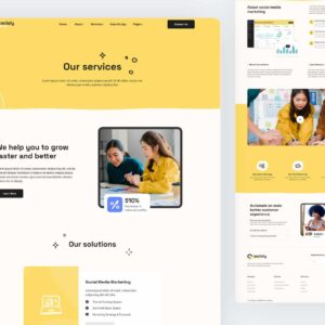 Plantilla Divi para Agencia de Marketing – Diseño Social Agency