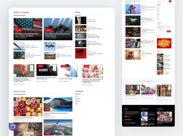 Plantillas Divi para Revistas Digitales – Diseño Profesional