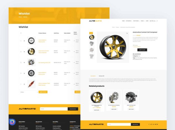 Plantilla Divi para Tienda Online de Autopartes – Solución Eficiente para Negocios Automotrices