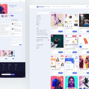 Plantilla Divi para Marketplace de Productos Descargables – Fácil y Rápido