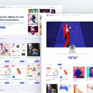 Plantilla Divi para Marketplace de Productos Descargables – Fácil y Rápido