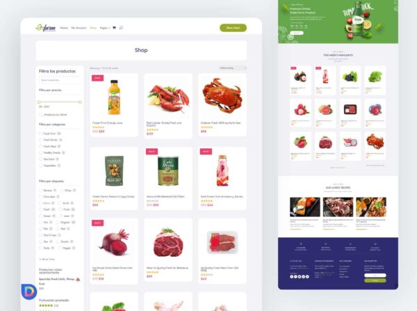 Plantilla Divi para Tienda Online de Productos Orgánicos – Diseño Premium