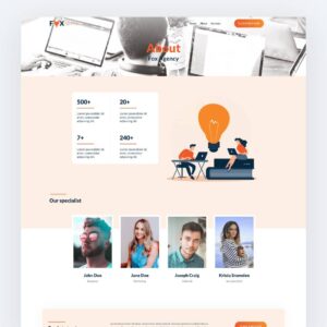 Plantilla Divi para Agencia de Marketing – Diseño Fox Creativo y Moderno