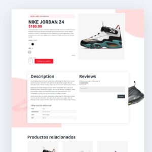 Plantilla Divi para Ecommerce de Zapatos – Diseño Arkh para Tiendas de Calzado