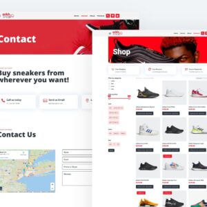 Plantilla Divi para Ecommerce de Zapatos – Diseño Arkh para Tiendas de Calzado
