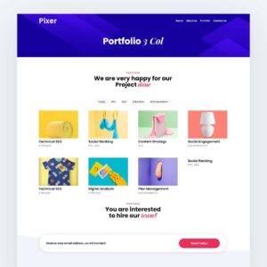 Plantilla Divi para Agencias de Marketing – Diseño Pixer Profesional