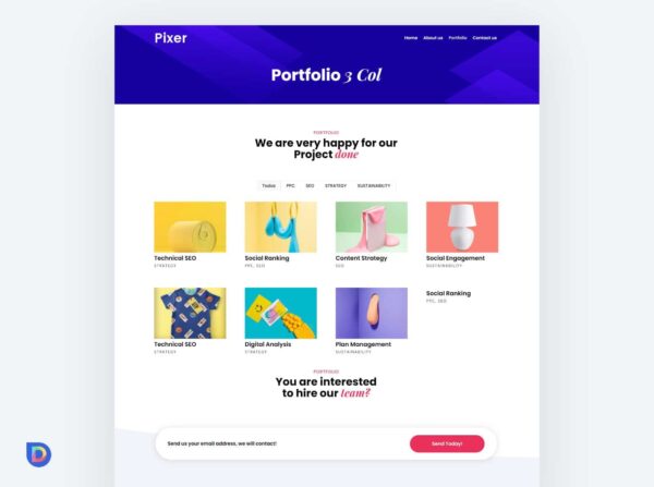 Plantilla Divi para Agencias de Marketing – Diseño Pixer Profesional