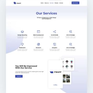 Plantilla Divi para Aplicaciones – Diseño Power App Profesional