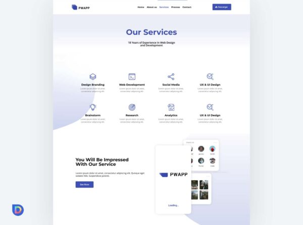 Plantilla Divi para Aplicaciones – Diseño Power App Profesional