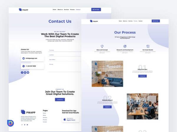 Plantilla Divi para Aplicaciones – Diseño Power App Profesional