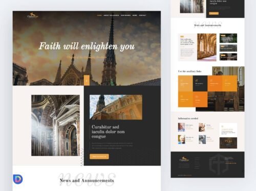 1. Home-Church-one-Divi-Template Plantilla Divi para Iglesias y Ministerios (Optimizada para Donaciones)