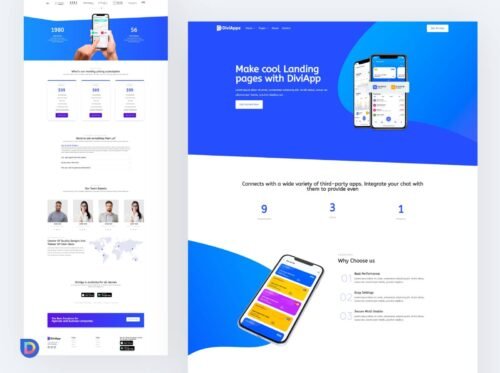 1. Portada-Producto-UXDT-Diviapp01 Plantilla Divi para Aplicaciones Móviles y SaaS (Diseño Divi de Alta Conversión)