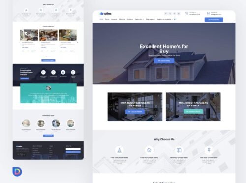 1. Real-Estate-Directory-Divi-Template Plantilla Divi para Inmobiliarias Modernas: Directorio de Propiedades v2