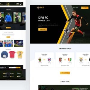 Plantilla Divi 5 para Clubes y Academias de Fútbol – Landing Page