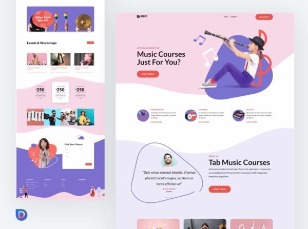 IMGI_3~1 Plantilla Divi 5 para Academia de Música para Niños – Landing Page